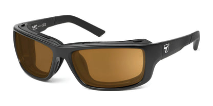 7eye Notus Sunglasses Matte Black / Polarized Copper