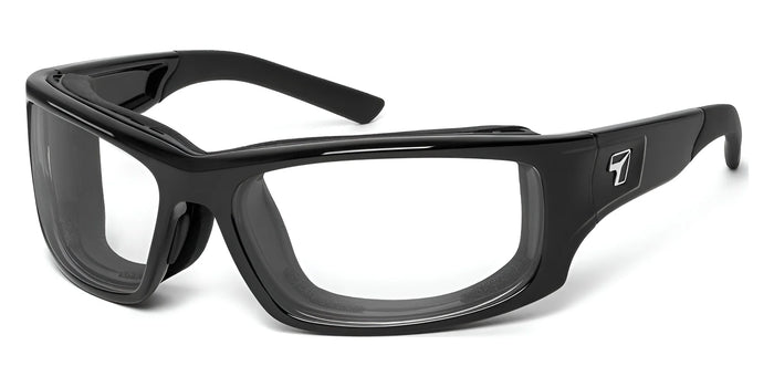 7eye PANHEAD Eyeglasses | Size 66 / Glossy Black / Clear