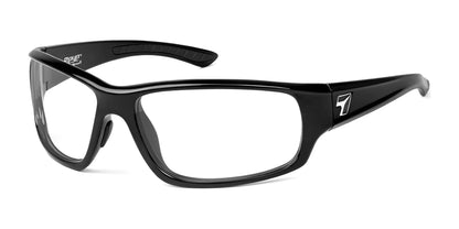 7eye Rake Sunglasses Glossy Black / Clear