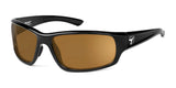 7eye Rake Sunglasses Glossy Black / Polarized Copper