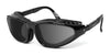 7eye Raptor Sunglasses | Size 65 / Glossy Black / Polarized Gray (11%)