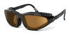 7eye Raptor Sunglasses | Size 65 / Glossy Black / Copper