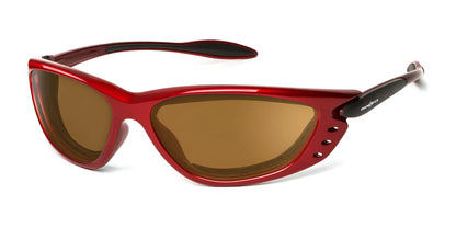 7eye Rush Sunglasses Glossy Red / Copper