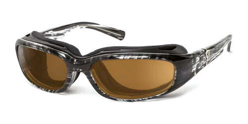 7eye Sierra Sunglasses / Size 59 / Black Stripe / Gray (12%)