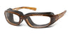 7eye Sierra Sunglasses | Size 59 / Brown Stripe / Clear