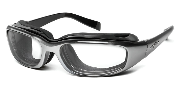 7eye SIROCCO Eyeglasses | Size 59 / Silver Fade / Clear