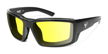 7eye Surge Sunglasses Matte Black / Yellow