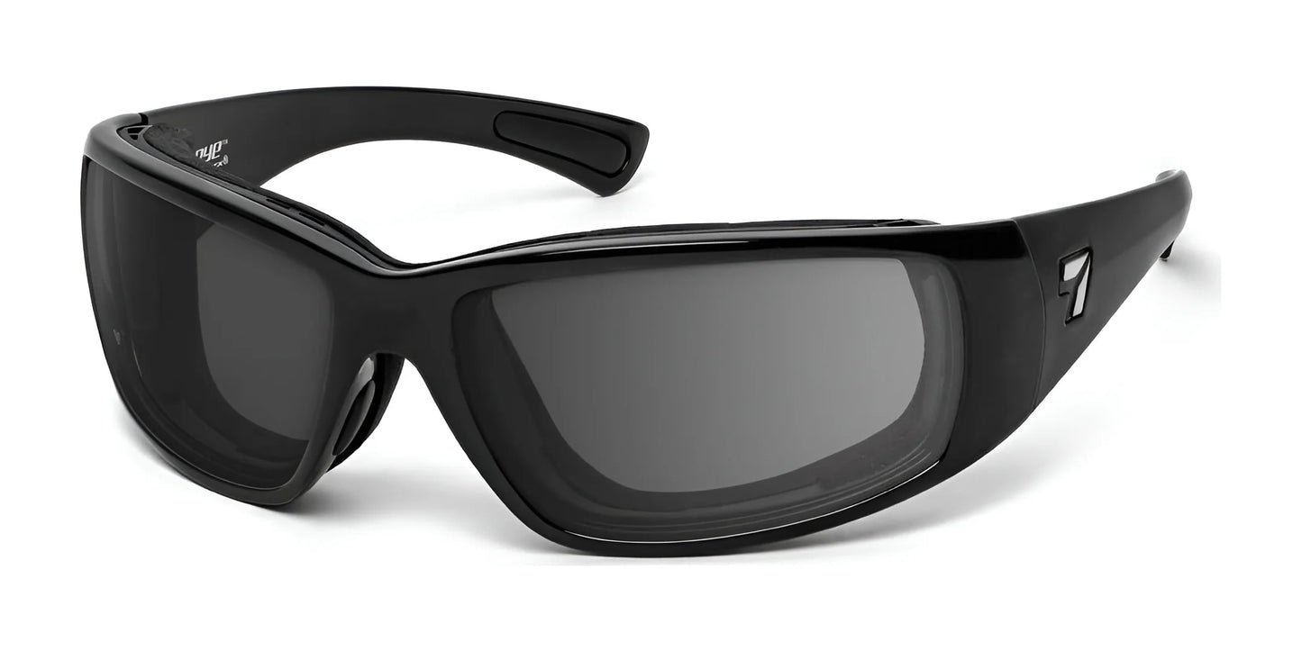 7eye Taku Plus Sunglasses Glossy Black / DARKshift Photochromic - Clr to DARK Gray