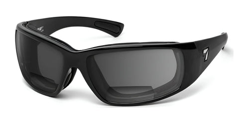 7eye Taku Plus Bifocal Sunglasses / Size 67 / Glossy Black / Gray / +1.50