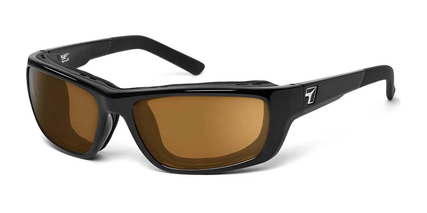7eye Ventus Sunglasses Glossy Black / Polarized Copper
