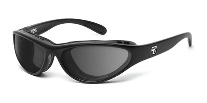 7eye Viento Sunglasses Matte Black / DARKshift Photochromic - Clr to DARK Gray
