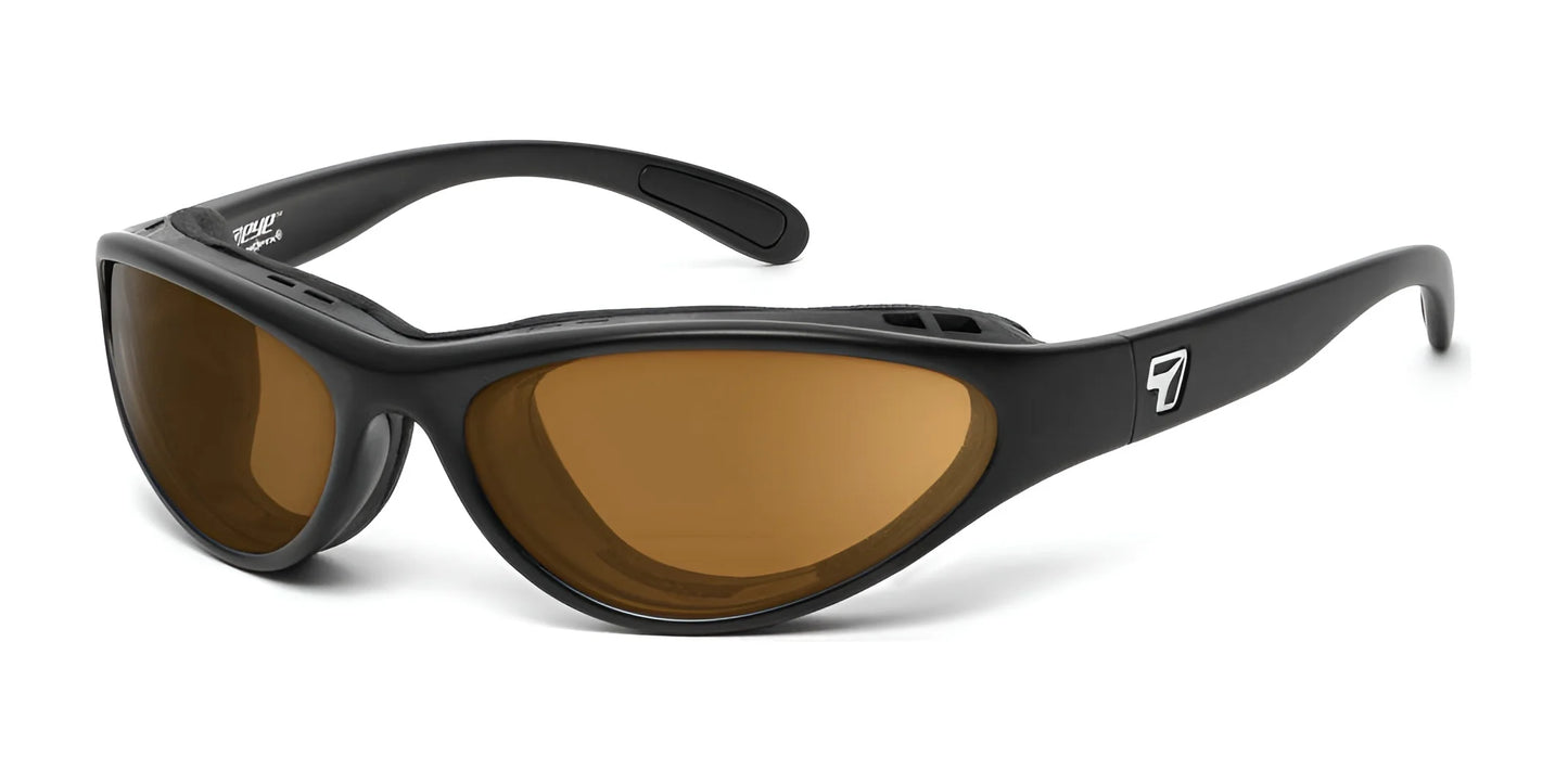 7eye Viento Sunglasses Matte Black / Polarized Copper