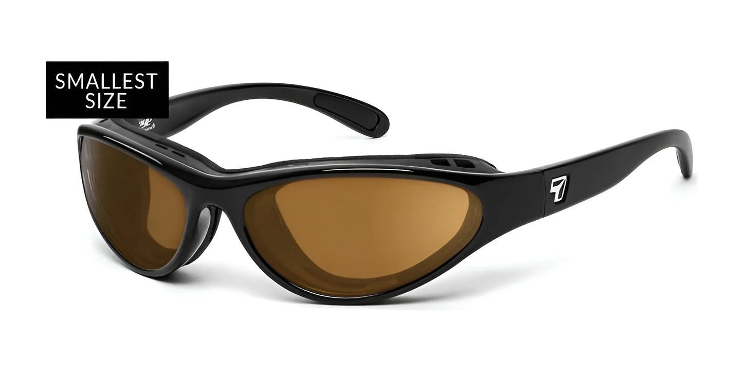 7eye Viento Sunglasses Glossy Black / Polarized Copper