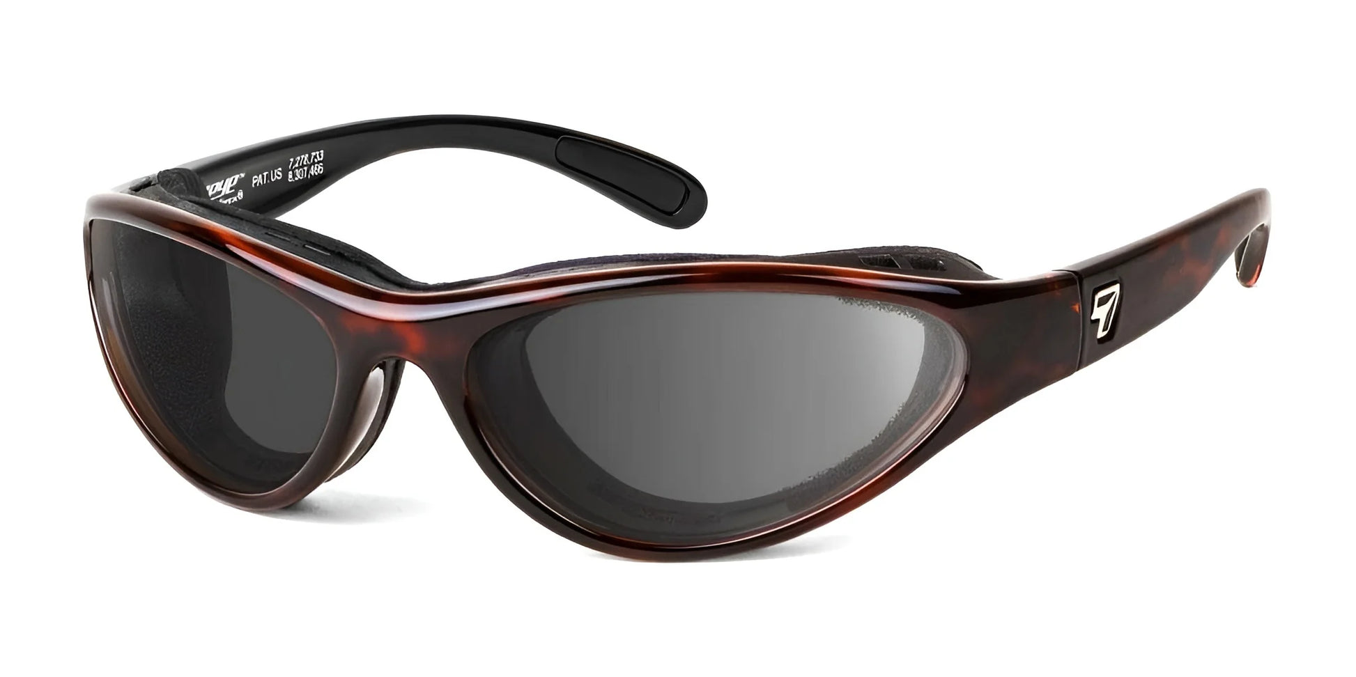 7eye Viento Sunglasses Dark Tortoise / DARKshift Photochromic - Clr to DARK Gray