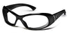7eye ZEPHYR Eyeglasses | Size 62 / Glossy Black / Clear