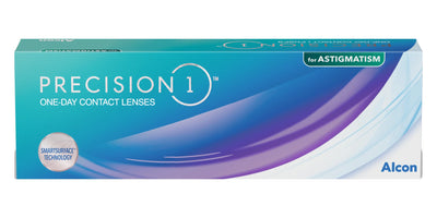 Precision1 For Astigmatism contact lenses box