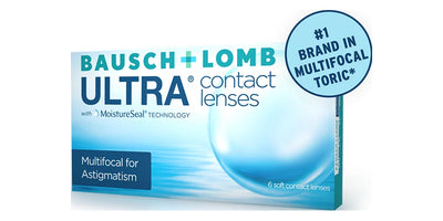 Ultra Multifocal for Astigmatism contact lenses box