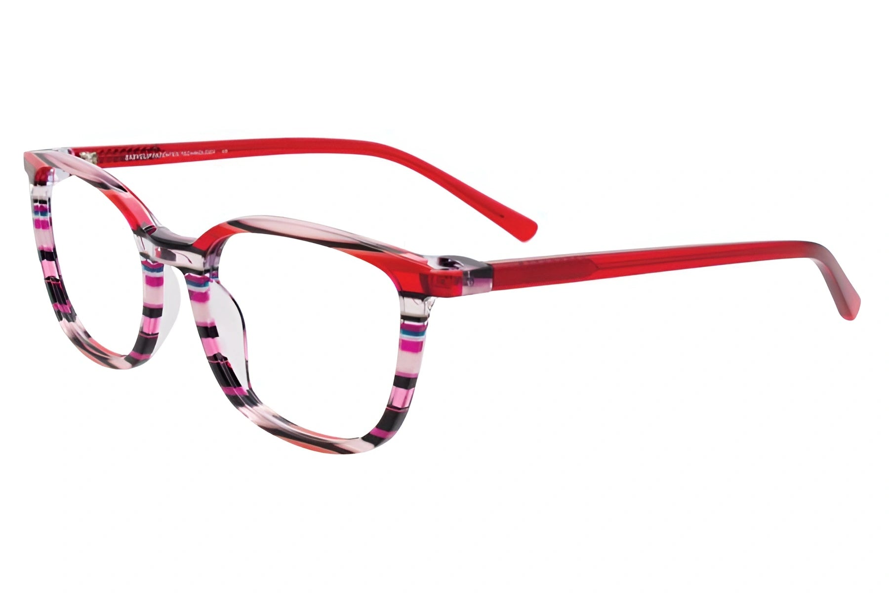 EasyClip EC503 Eyeglasses Pink Marbled & Red