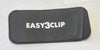 The EasyClip black fabric case, labeled with "EASY3CLIP" in white text, is perfect for storing your EasyClip magnetic clip-on sunglasses.