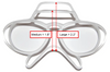 Heavyglare Eyewear Prescription Goggle Inserts | Universal Rx Adapter / Size M