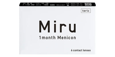 Miru 1 Month Toric contact lenses box