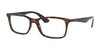Ray-Ban RX7047 Eyeglasses / Polished Red Havana №5847 / Size 54