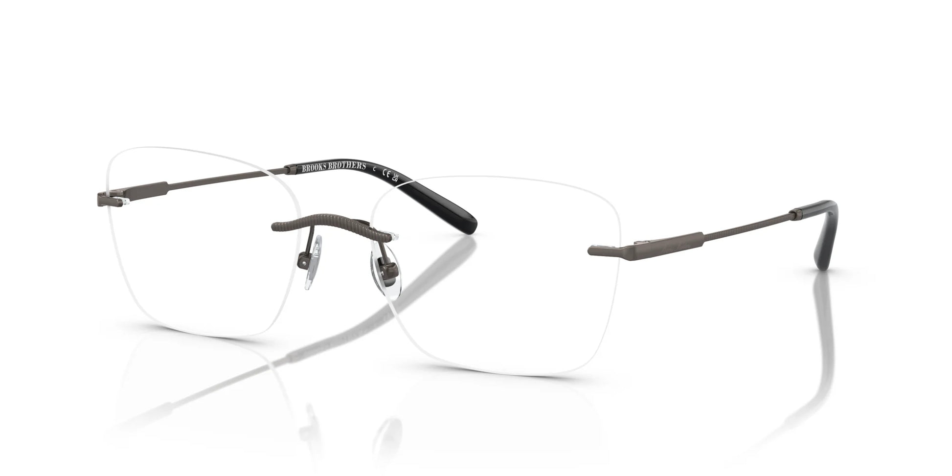 Brooks Brothers BB1107T Eyeglasses Matte Gunmetal