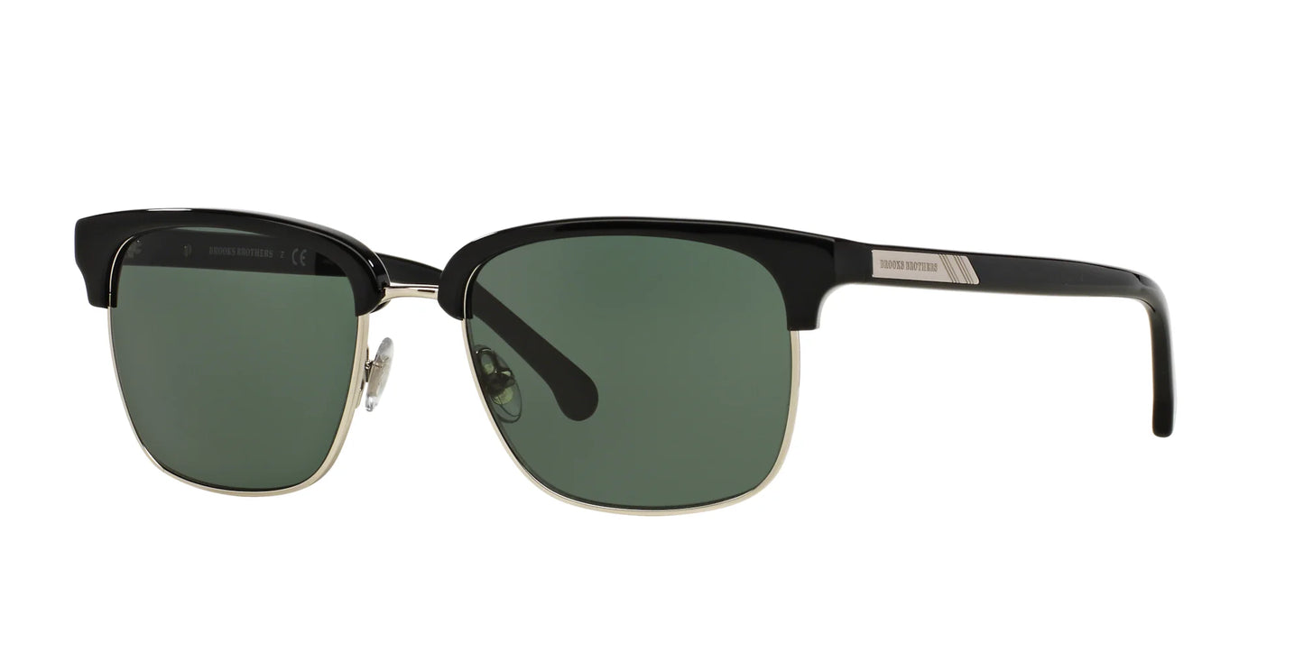 Brooks Brothers BB4021 Sunglasses Gold / Black / Solid Green