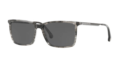 Brooks Brothers BB5038S Sunglasses Black Horn / Solid Grey