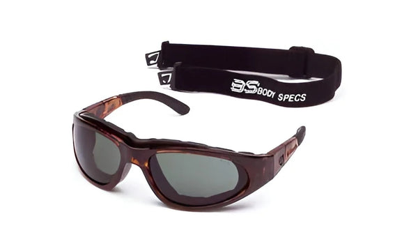 Body Specs BSG-2 Demi Small Frame Goggles / Brown / Clear, Light Rust