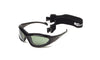 Body Specs BSG-3 Black Shiny Goggles / Black / Clear, Light Rust, Smoke Green