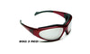 Body Specs BSG-3 Burgundy Goggles / Red / Clear, Light Rust, Smoke Green