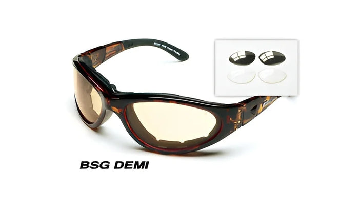 Body Specs BSG Demi Brown Frame Goggles / Brown / Brown, Clear, Light Rust