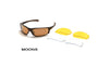 Body Specs Moons Metallic Brown Sunglasses / Brown / Clear, Light Rust, Yellow