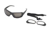 Body Specs MT-4 Black  Frame w/ RX Cup Sunglasses / Black Matte / Clear, Smoke Gray
