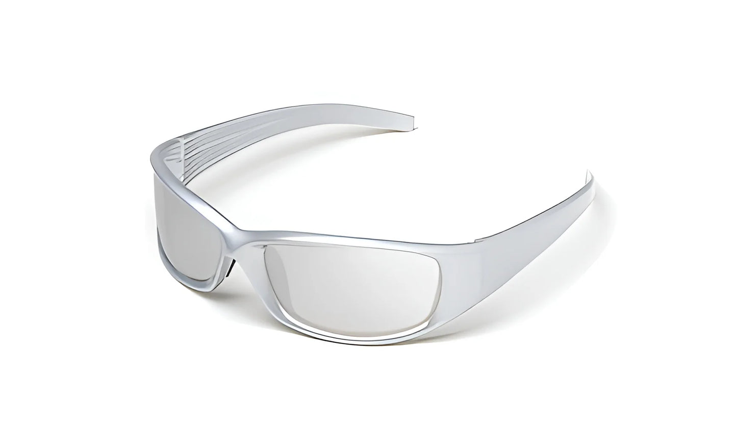 Body Specs V-8 Crystal Silver Frame Sunglasses