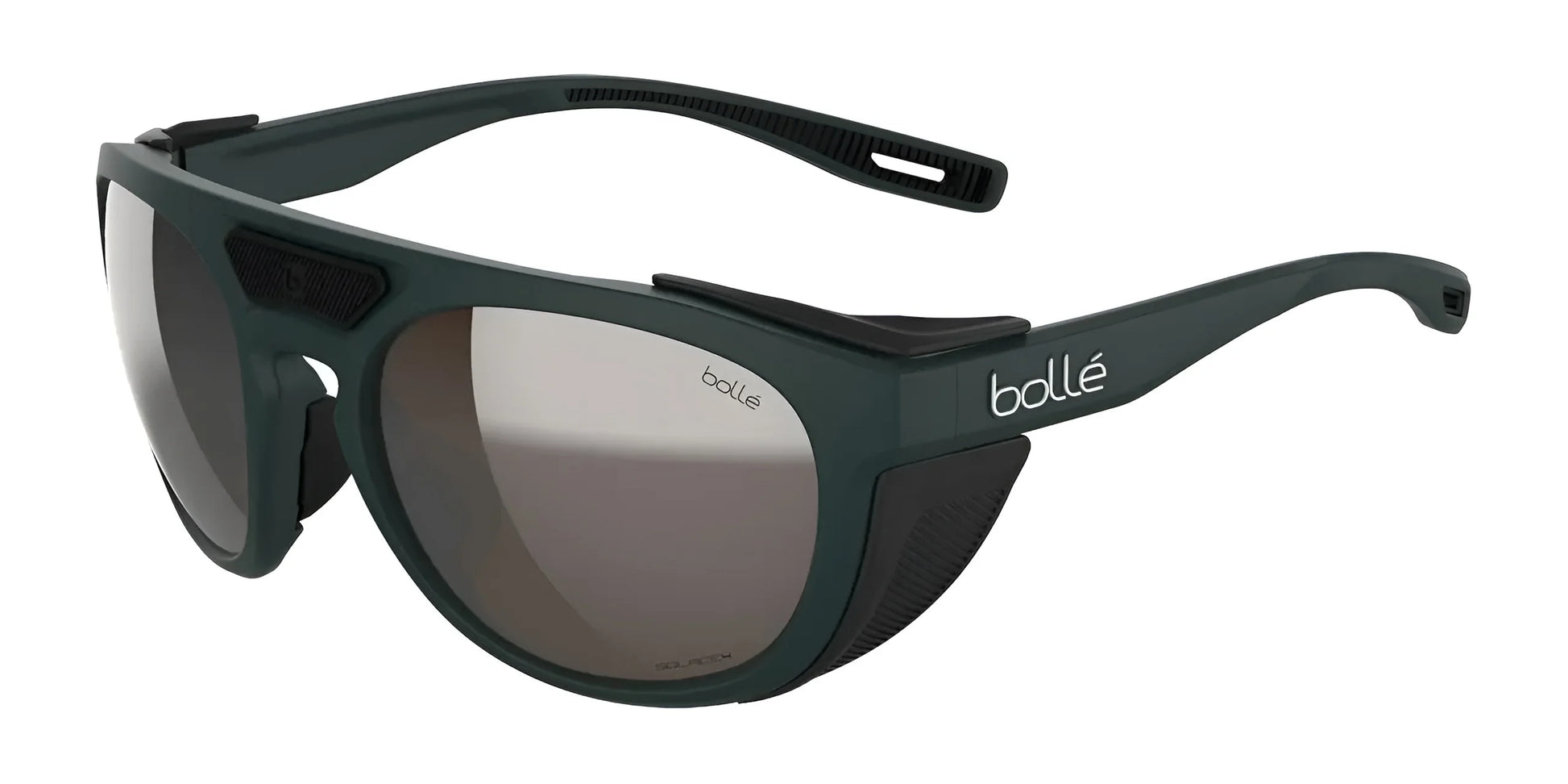 Bolle Adventurer Sunglasses Forest Black Matte II / SOLACE4 Brown Gun