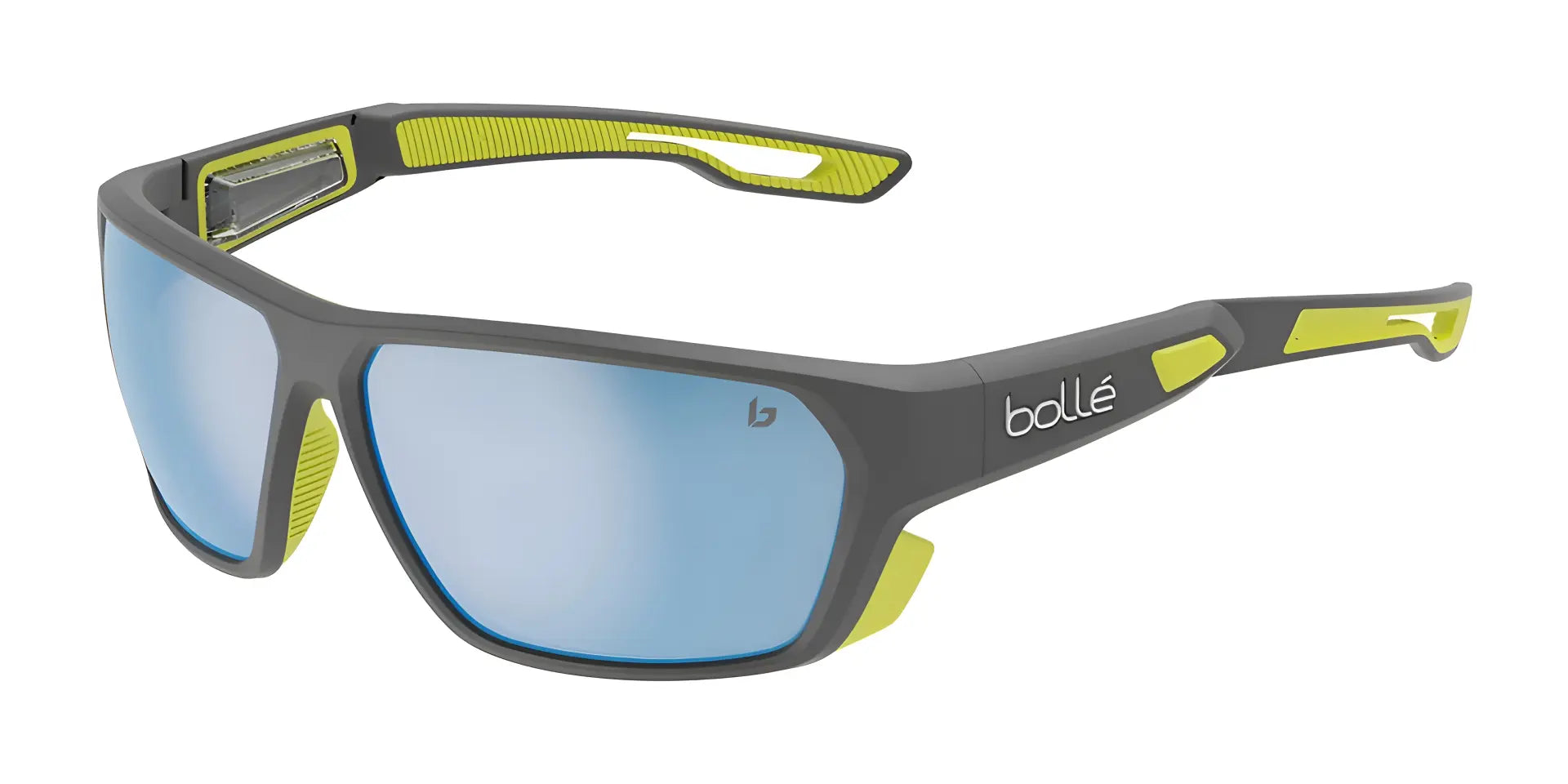 Bolle AIRFIN Sunglasses Grey Matte Acid / Sky Blue Polarized