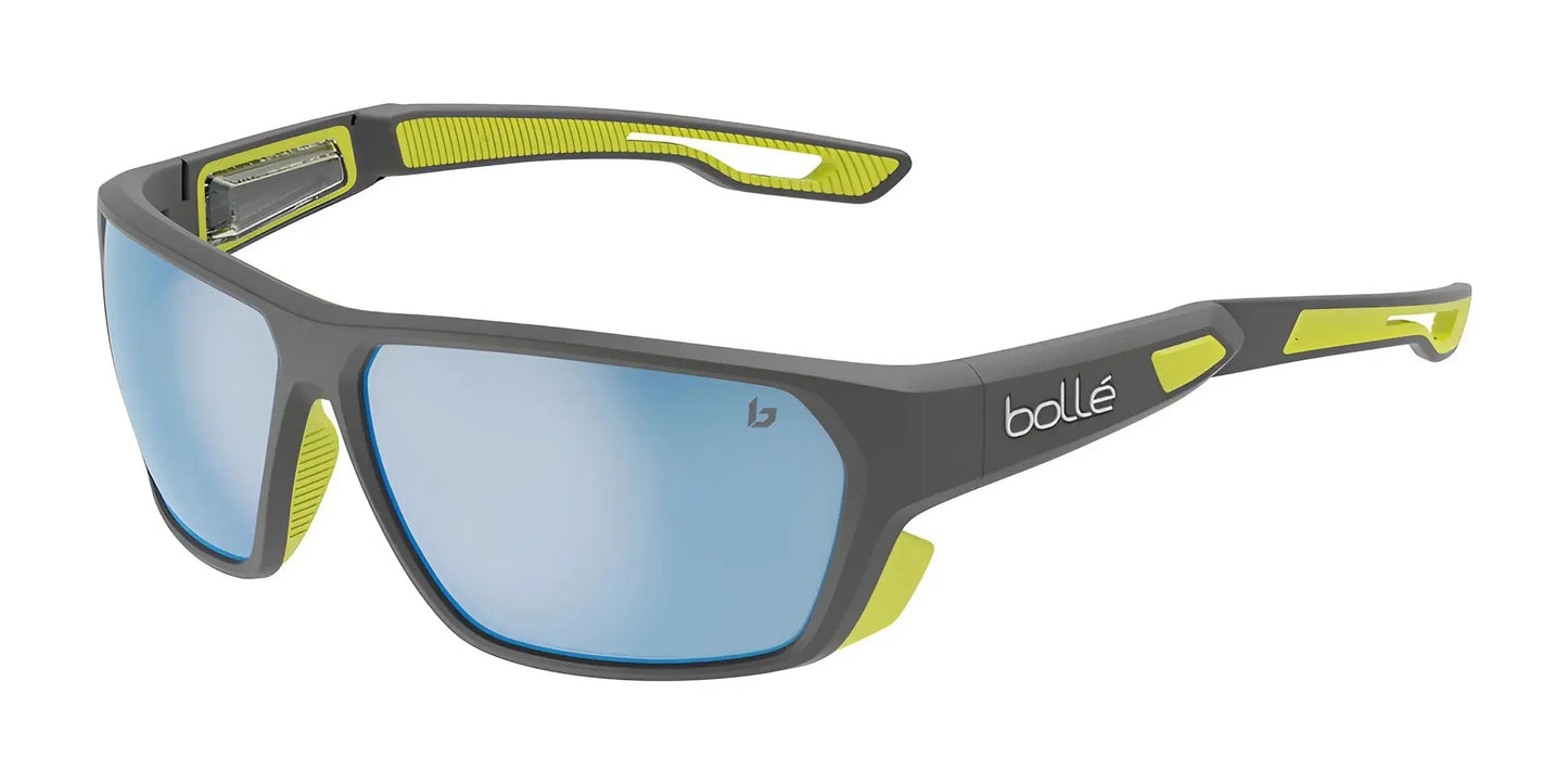 Bolle AIRFIN Sunglasses Grey Matte Acid / Sky Blue Polarized