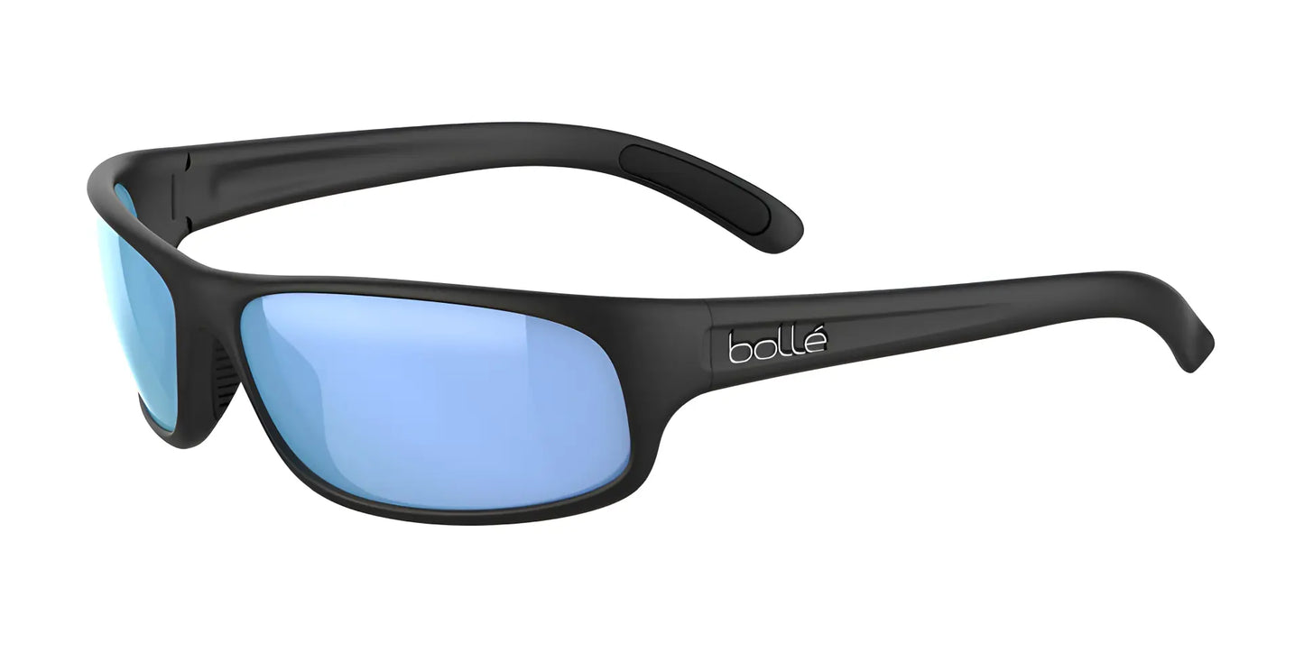 Bolle ANACONDA Sunglasses Black Matte / Sky Blue Polarized