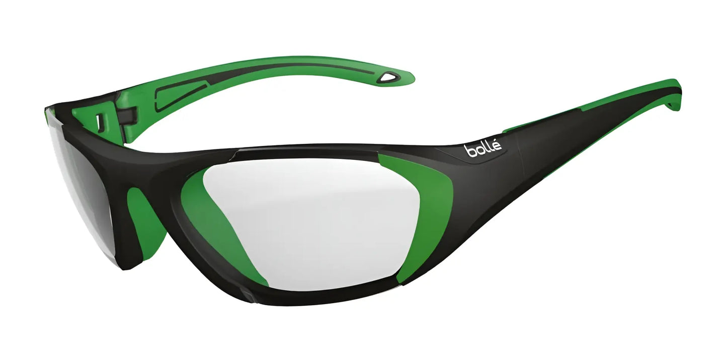 Bolle BALLER Safety Glasses Black Green Matte / Clear PC Platinum