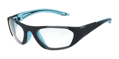 Bolle BALLER Safety Glasses Navy Light Blue Matte / Clear PC Platinum