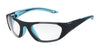 Bolle BALLER Safety Glasses | Size 59 / Navy Light Blue Matte / Clear PC Platinum