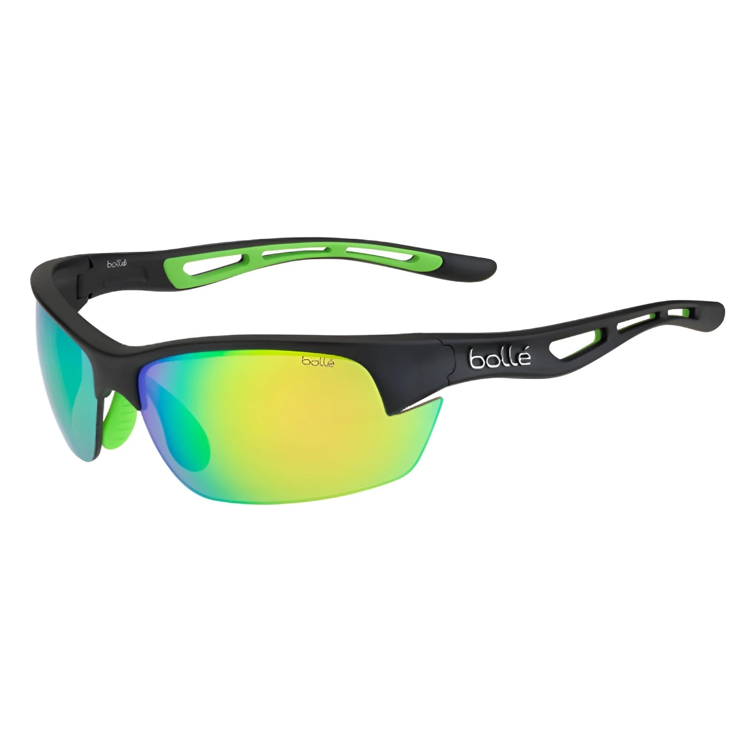 Bolle Bolt Small Matte Smoke / Lime Rubber Brown Emerald