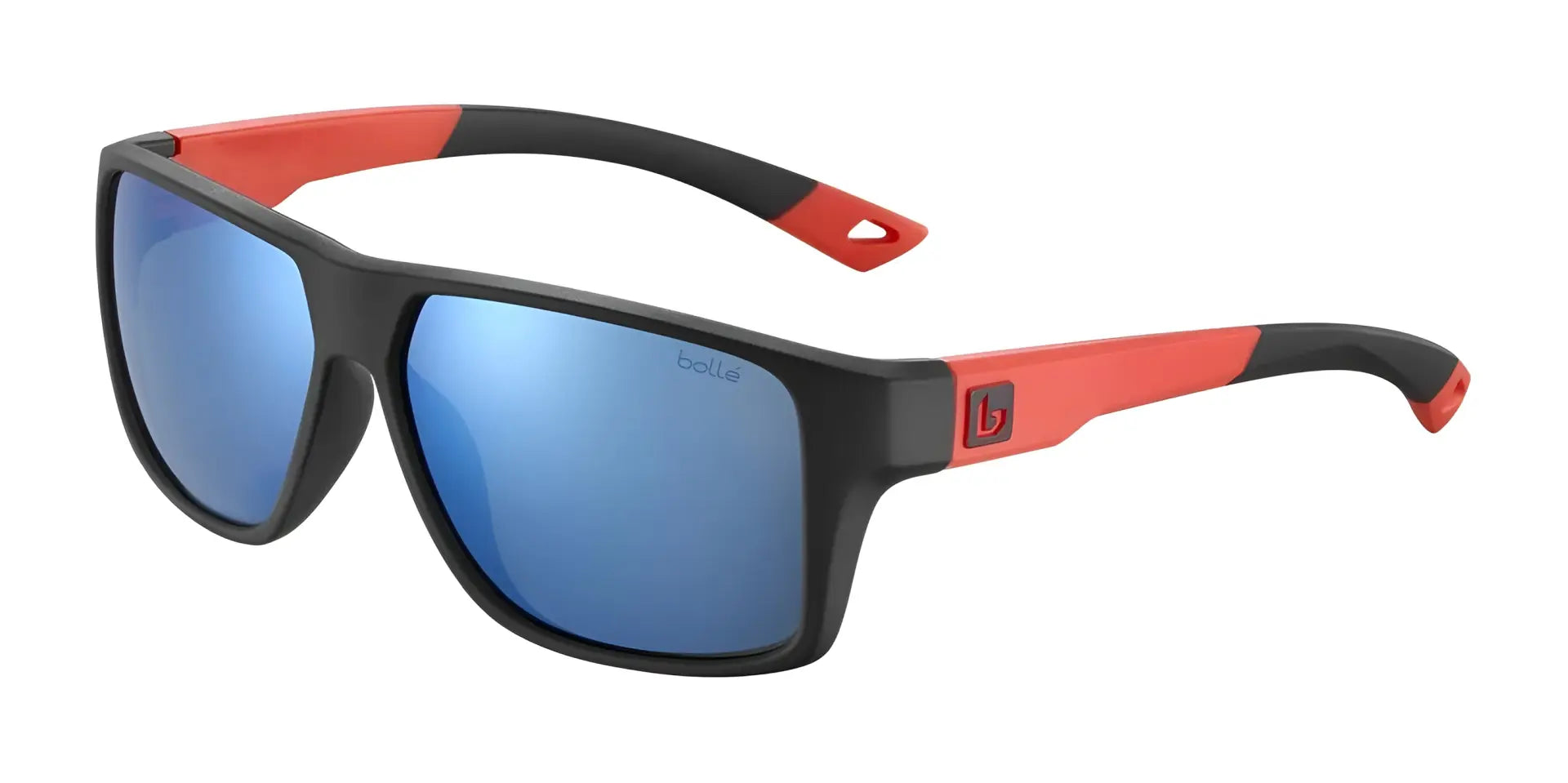 Bolle BRECKEN Floatable Sunglasses Black Red Matte / HD Polarized Offshore Blue