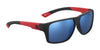 Bolle BRECKEN Floatable Sunglasses | Size 59 / Black Red Matte / HD Polarized Offshore Blue