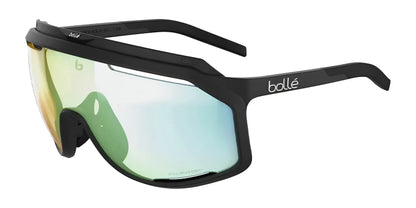 Bolle CHRONOSHIELD Sunglasses Black Matte / Phantom Clear Green