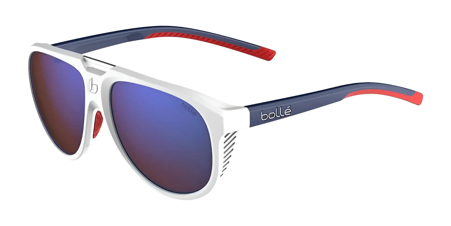 Bolle EUPHORIA Sunglasses White Blue Red Matte / Brown Blue