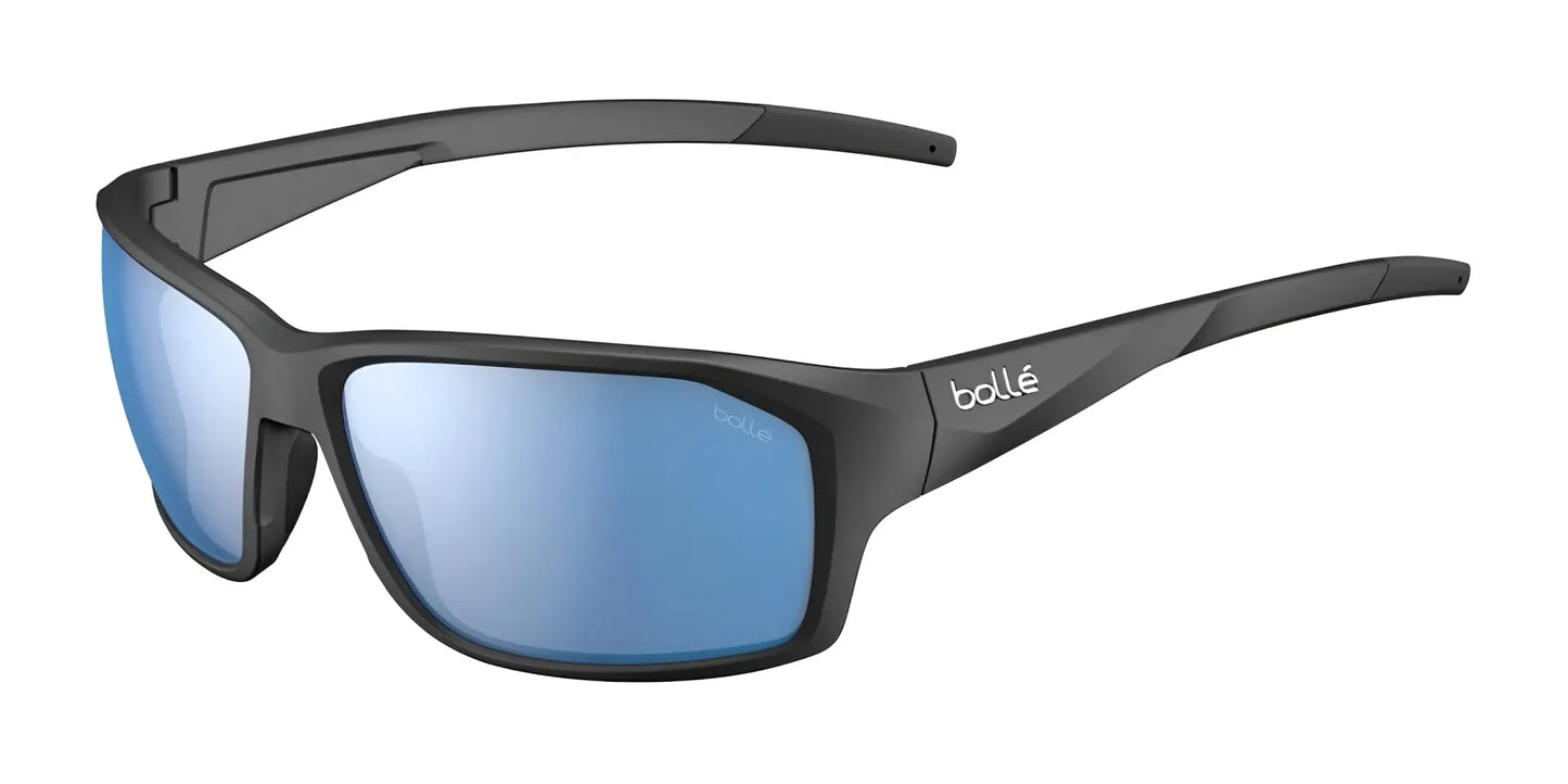 Bolle FENIX Sunglasses Black Matte / Sky Blue Polarized