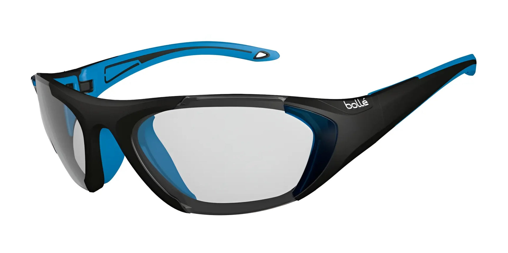 Bolle FIELD Safety Glasses Black Blue Matte / Clear PC Platinum